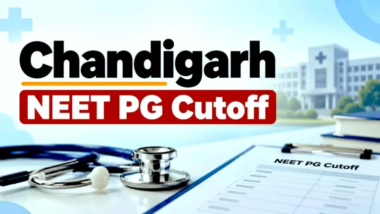 Chandigarh NEET PG Cutoff