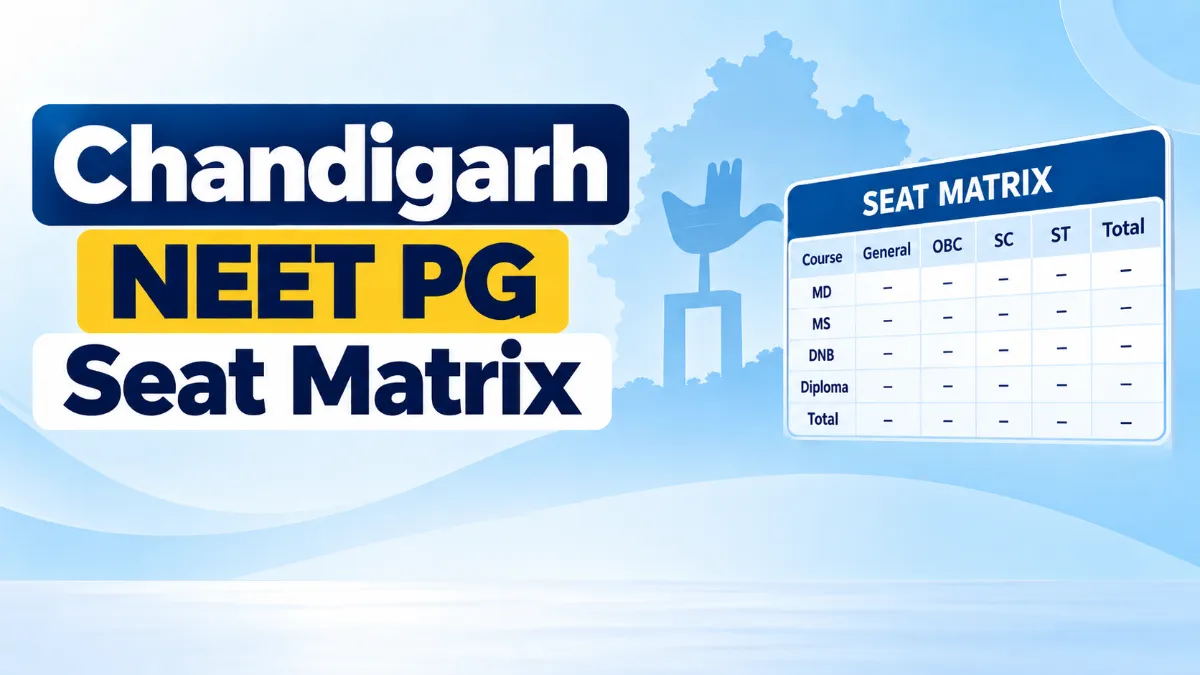 Chandigarh NEET PG Seat Matrix