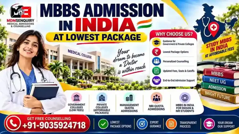 MBBS Admission in India at Lowest Package