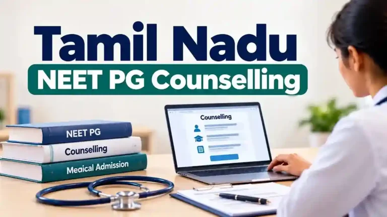 Tamil Nadu NEET PG Counselling