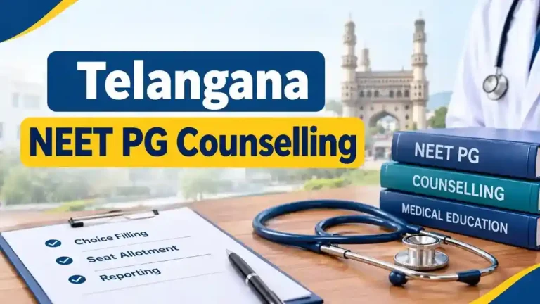 Telangana NEET PG Counselling